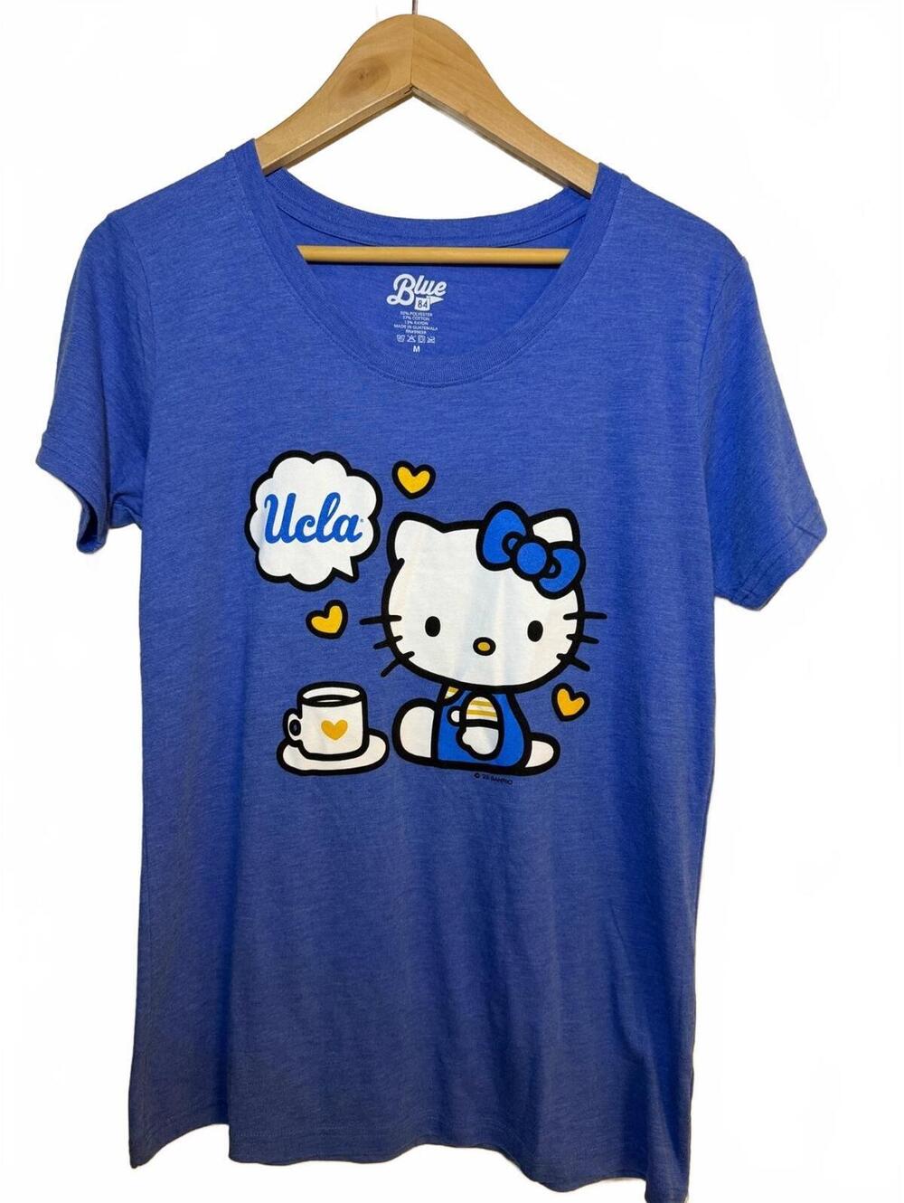 Blue 84 UCLA Hello Kitty T Shirt Blue women’s medium NWOT